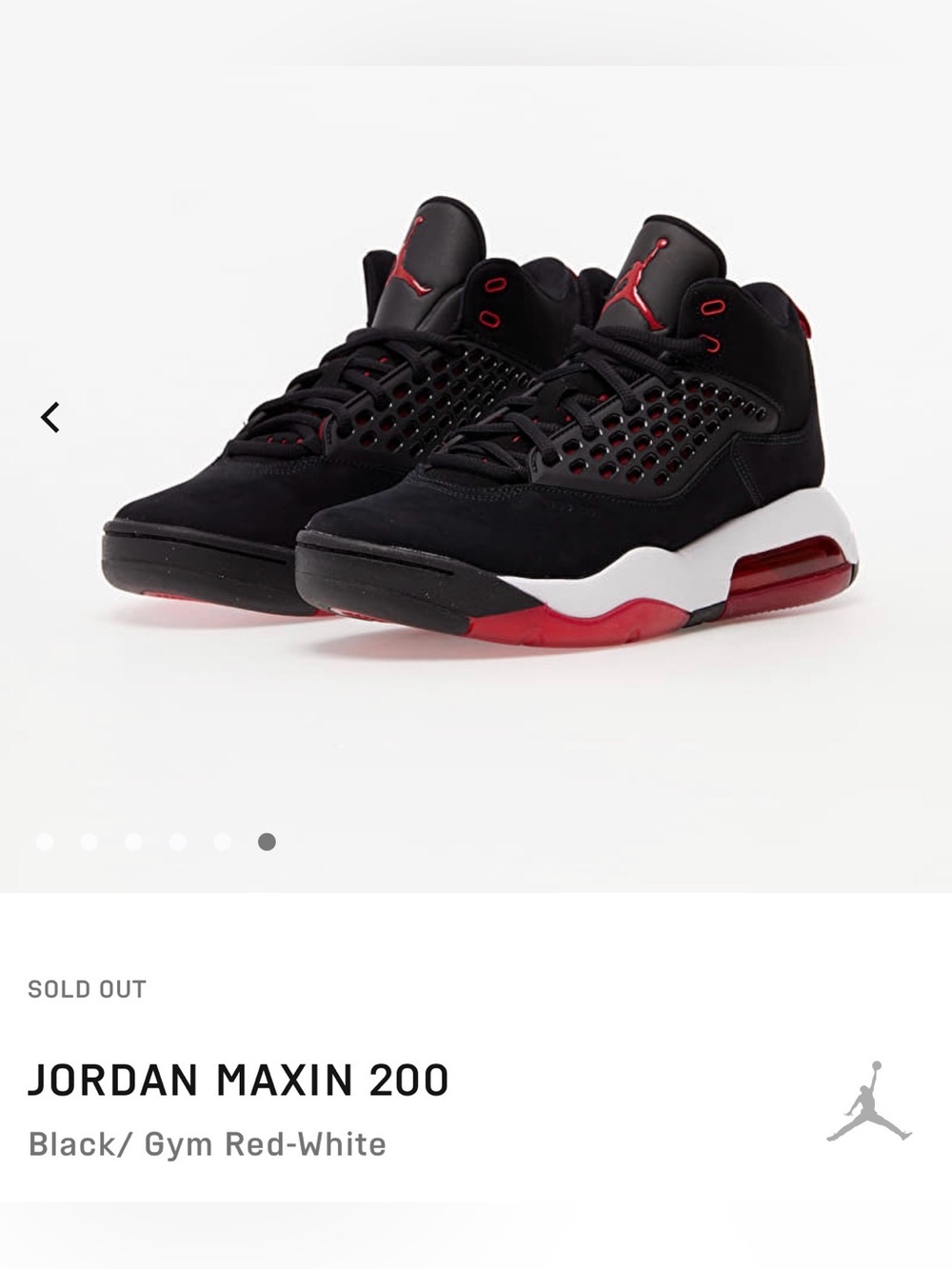 Jordan Maxin 200 size 7Y